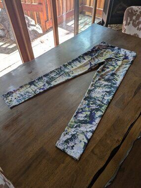 Ruby Farias Designs Leggings Abstract Marble Print XS Made in USA